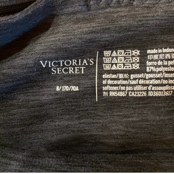 Victoria’s Secret Essential Leggings Heathered Black Grey Size 8 Never Worn - Picture 6 of 7
